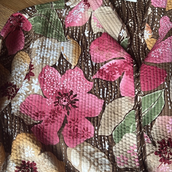 Alfred Dunner Montego Bay Printed Reversible Quilted Jacket - Picture 2 of 10